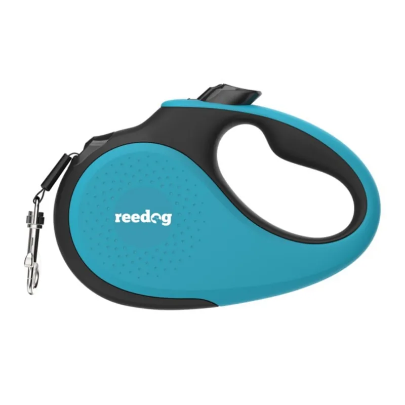 Reedog Senza Premium samonavíjecí vodítko S 15kg / 5m páska / tyrkysové Finale Uitverkoop