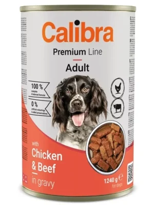 Calibra Dog Premium konzerva Chicken & Beef 1240 g Konzerva pro psy Populair