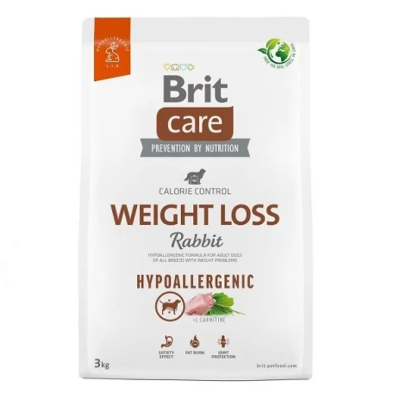 Brit Care Dog Hypoallergenic Weight Loss Rabbit 3 kg Granule pro psy Uitverkoop
