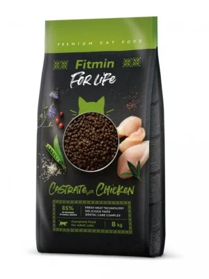 Direct Beschikbaar Fitmin Cat For Life Castrate Chicken 8 kg Granule pro kočky