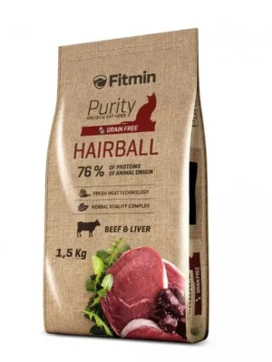 Nu Kopen Fitmin Cat Purity Hairball 1,5 kg Granule pro kočky