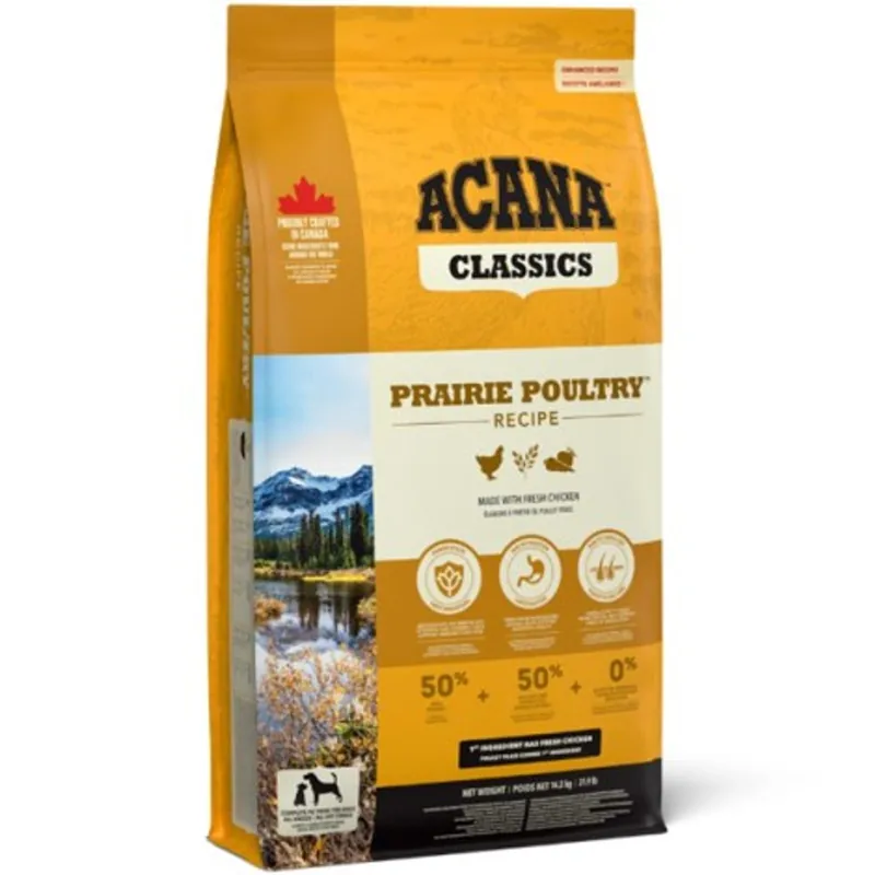 Bestel Nu Acana Dog Classics Prairie Poultry 9,7 kg Granule pro psy