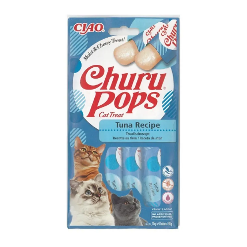 Churu Cat Pops Tuna 4x15g Pamlsky pro kočky Bestseller