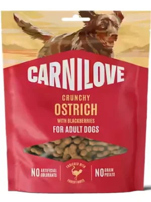 Carnilove Dog Crunchy Snack Ostrich & Blackberries 200g Pamlsky pro psy Actieprijs