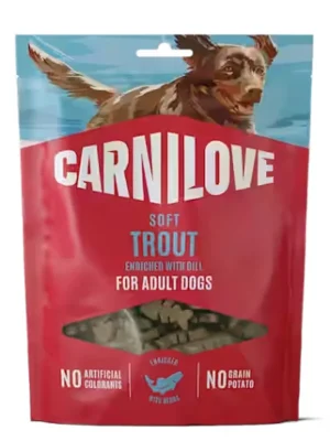 Carnilove Dog Soft Snack Trout & Dill 200g Pamlsky pro psy Alleen Vandaag