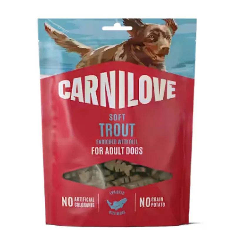 Carnilove Dog Soft Snack Trout & Dill 200g Pamlsky pro psy Alleen Vandaag