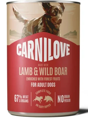 Gereduceerde Prijs Carnilove Dog Can Paté Lamb&Wild Boar 400g Konzerva pro psy