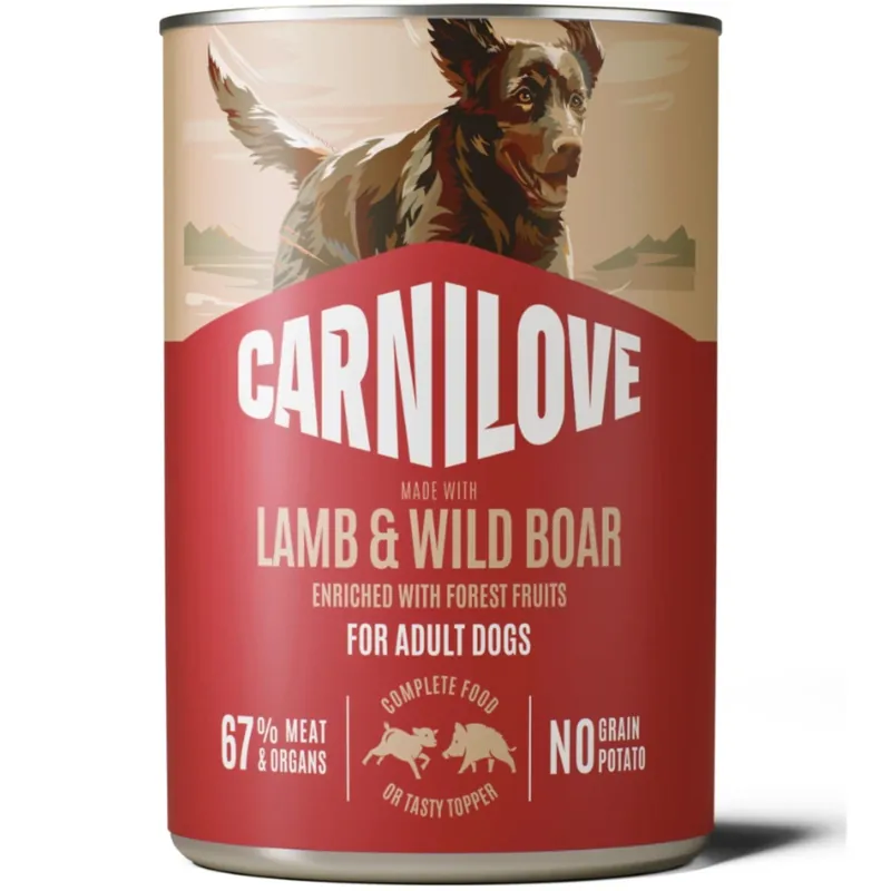 Gereduceerde Prijs Carnilove Dog Can Paté Lamb&Wild Boar 400g Konzerva pro psy