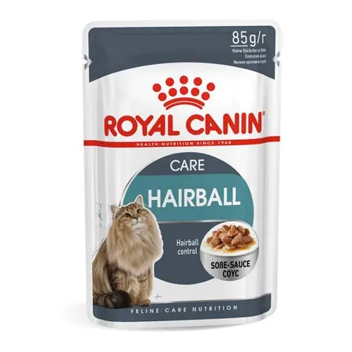 Koop Online ROYAL CANIN FHN HAIRBALL CARE IN GRAVY 85g kapsička ve šťávě pro kočky na podporu vylučování chomáčů chlupů