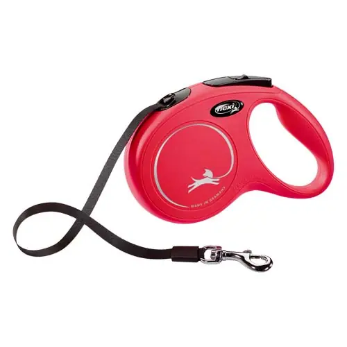 Weekendaanbieding flexi New Classic popruh M 5m červené do 25kg