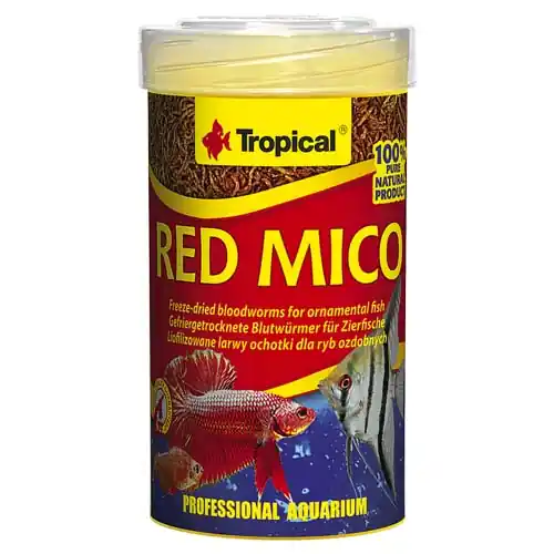 Beperkt Aanbod TROPICAL Red Mico 100ml/8g přírodní krmivo pro všežravé a masožravé ryby