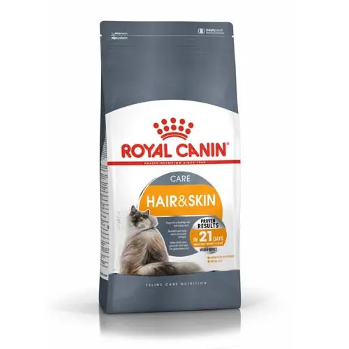 ROYAL CANIN FCN HAIR & SKIN 2kg -suché krmivo pro kočky na podporu zdravé pokožky a srsti Premium