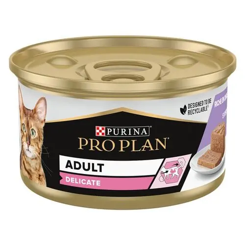 PRO PLAN CAT DELICATE krůta v paštice 85g konzerva pro kočky Aanbieding