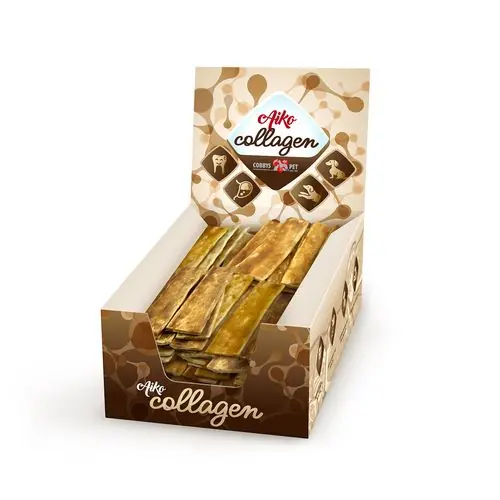 Favoriet COBBYS PET AIKO Collagen chips M kachna a hovězí 15cm/28-32g