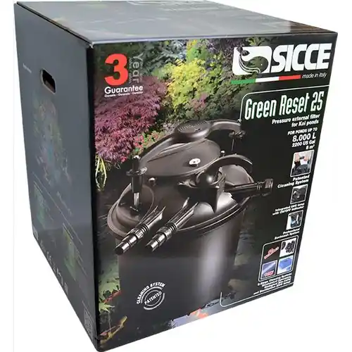 SICCE GREEN RESET 25L 1x10W UV-C 5m jezírkový tlakový filtr s UV-C lampou Direct Verzonden