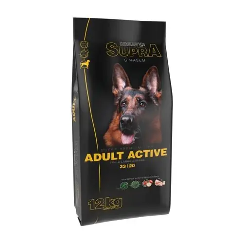 Nu Kopen DELIKAN SUPRA Adult Active 12kg superprémiové krmivo s obsahem čerstvého masa pro aktivní dospělé psy velkých plemen