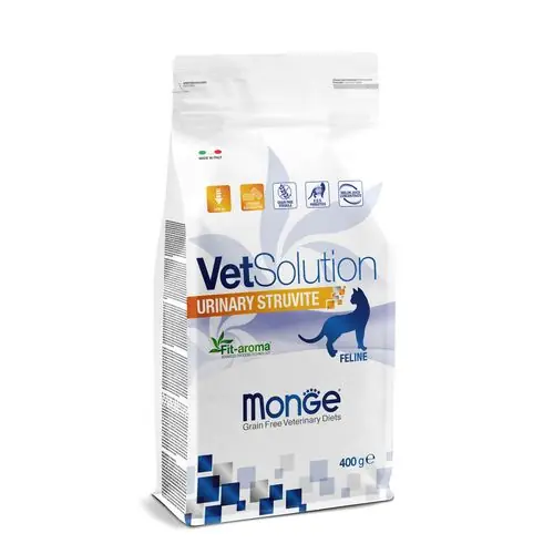 MONGE VetSolution Cat Urinary Struvite 400g dietní suché krmivo pro kočky na rozpouštění struvitových kamenů Nu Kopen