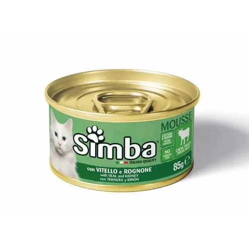 Shop Nu MONGE SIMBA Cat Mousse with beef and kidney 85g paštika pro dospělé kočky s hovězím masem a ledvinami