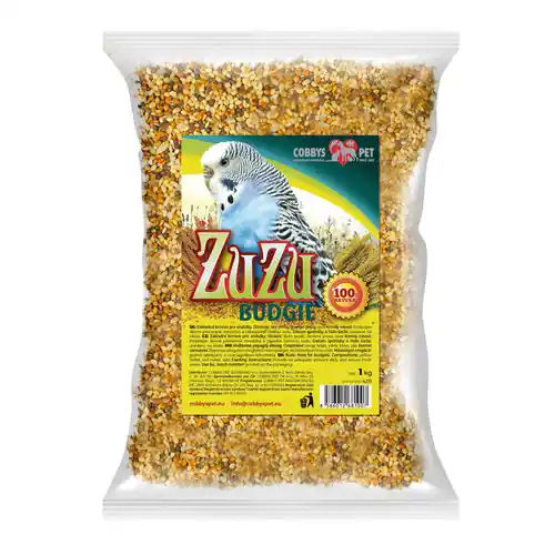 COBBYS PET ZUZU Budgie 1kg základní krmivo pro andulky Beperkt Aanbod