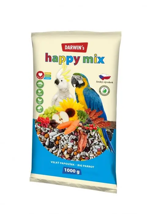 Darwins Classic happy mix velký papoušek 1000g Snelle Levering