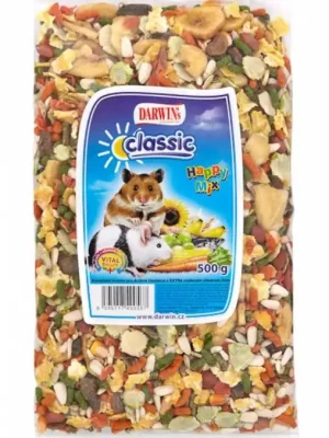 Happy mix pro drobné hlodavce 500g Goedkoop