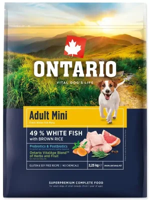 Premium ONTARIO Adult Mini Fish & Rice (2,25kg)