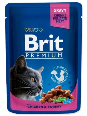 Aanbieding Kapsička BRIT Premium Cat Salmon & Trout (100g)