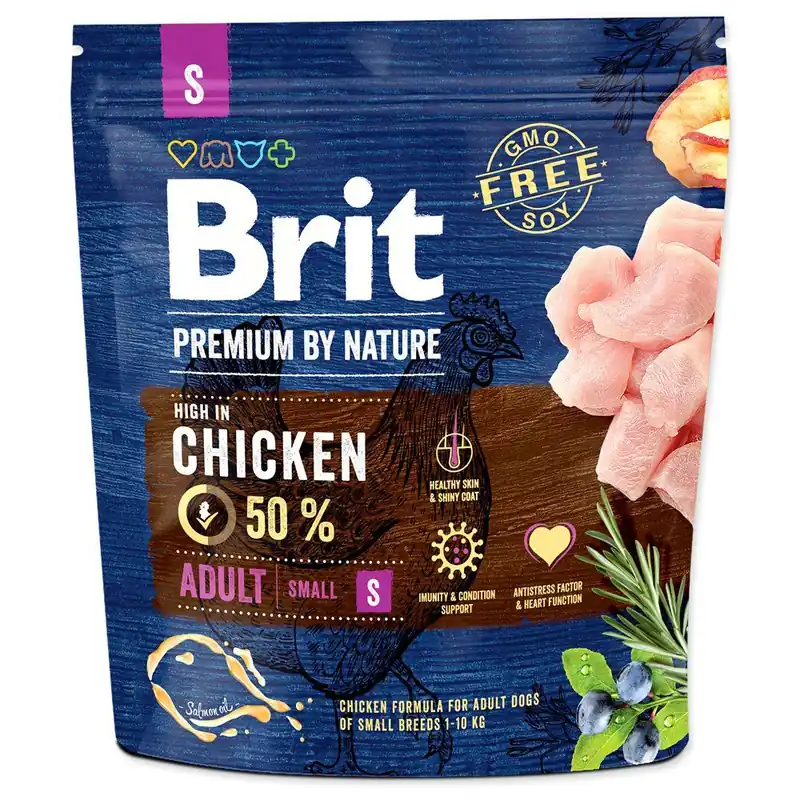 Exclusieve Aanbieding BRIT Premium by Nature Adult S (1kg)