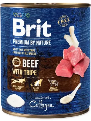 Actieprijs BRIT Premium by Nature Beef with Tripes (800g)
