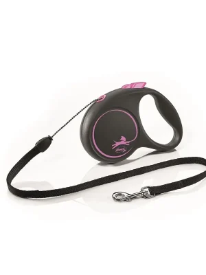 flexi Black Design XS lanko 3m/8kg růžová Must-Have