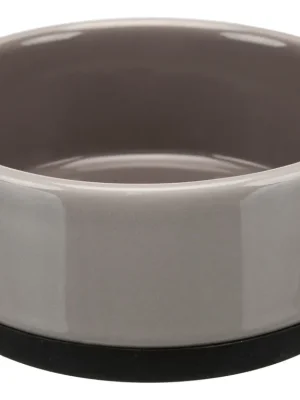 Gratis Retour TRIXIE Keramická miska s gumovovým okrajem, šedá 0,75 l/ ø 16 cm