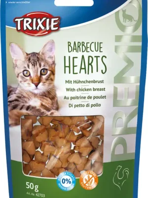 Speciale Aanbieding TRIXIE Premio BARBECUE HEARTS s kuřecím, grilovaná srdíčka 50 g