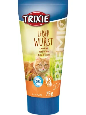 Must-Have TRIXIE Premio Leberwurst - játrová paštika pro kočky 75g