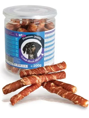 Aanbieding KIDDOG jehněčí steak na buvolí tyčince - PREMIUM QUALITY 200g dóza