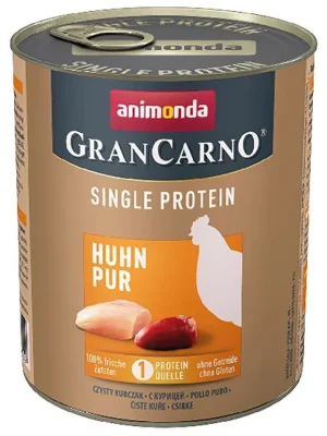 Gecertificeerd ANIMONDA GRAN CARNO Single Protein 800 g čisté kuřecí, konzerva pro psy