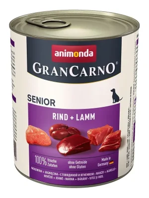 ANIMONDA GRAN CARNO Senior - hovězí, jehněčí 800 g Beperkte Voorraad