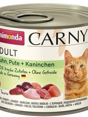 Beperkte Voorraad ANIMONDA konzerva CARNY Adult - kuře, krůta+králík 200g