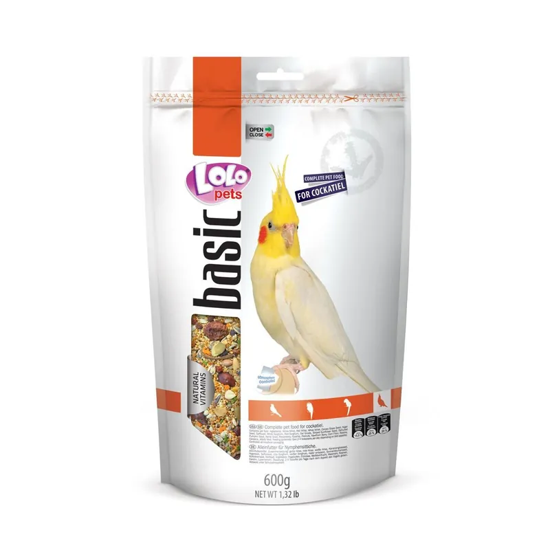Koop Online LOLO BASIC kompletní krmivo pro korely 600 g Doypack