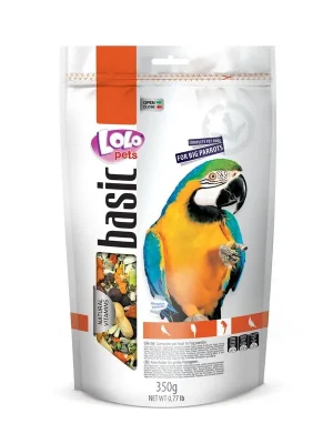 LOLO BASIC kompletní krmivo pro velké papoušky 350 g Doypack Lage Prijs
