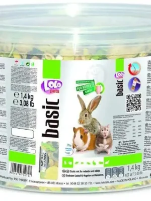 Lage Prijs LOLO - exotik mix kompl. krmivo pro hlodavce kyblík 1,4 kg