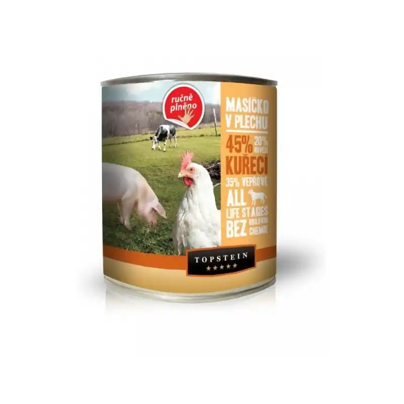 Topstein masíčko v plechu - kuřecí 800g Weekendaanbieding