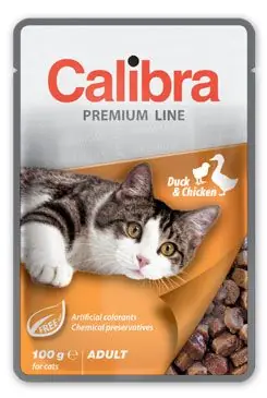 Betrouwbaar Calibra Cat kapsa Premium Adult Duck & Chicken 100g