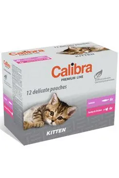 Snelle Levering Calibra Cat kapsa Premium Kitten multipack 12x100g