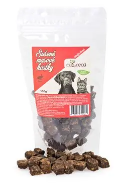 Bestseller NATURECA pochoutka Masové kostky-Zajíc, 100%maso 150g