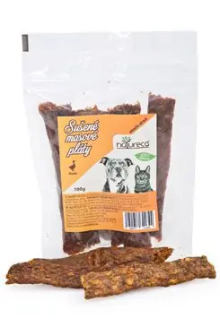 Betrouwbaar NATURECA pochoutka Masové pláty-Husa, 100%maso 100g