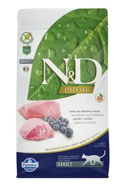 Lage Kosten N&D PRIME CAT Adult Lamb & Blueberry 1,5kg