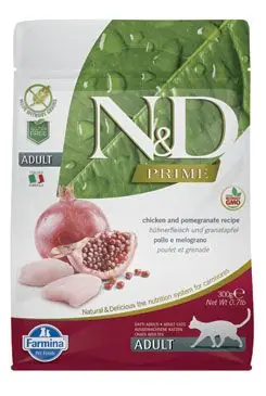 N&D PRIME CAT Adult Chicken & Pomegranate 300g Speciale Aanbieding