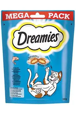 Dreamies kočka pochoutka Mega Pack s lososem 180g Weekendaanbieding