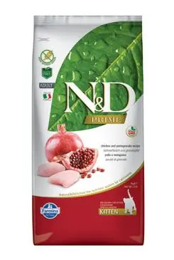 N&D PRIME CAT KITTEN Chicken & Pomegranate 5kg Speciale Aanbieding
