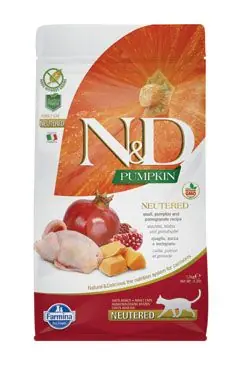 Flitsaanbieding N&D Pumpkin CAT Neutered Quail & Pomegranate 5kg